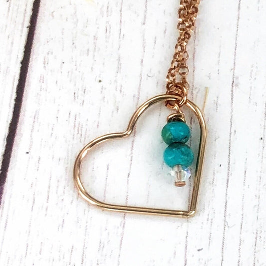 Always in My Heart {Rose Gold & Gold or Silver & turquoise}