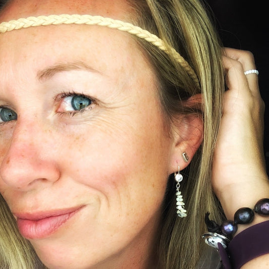 Stone Cairns {White Buffalo} Earrings