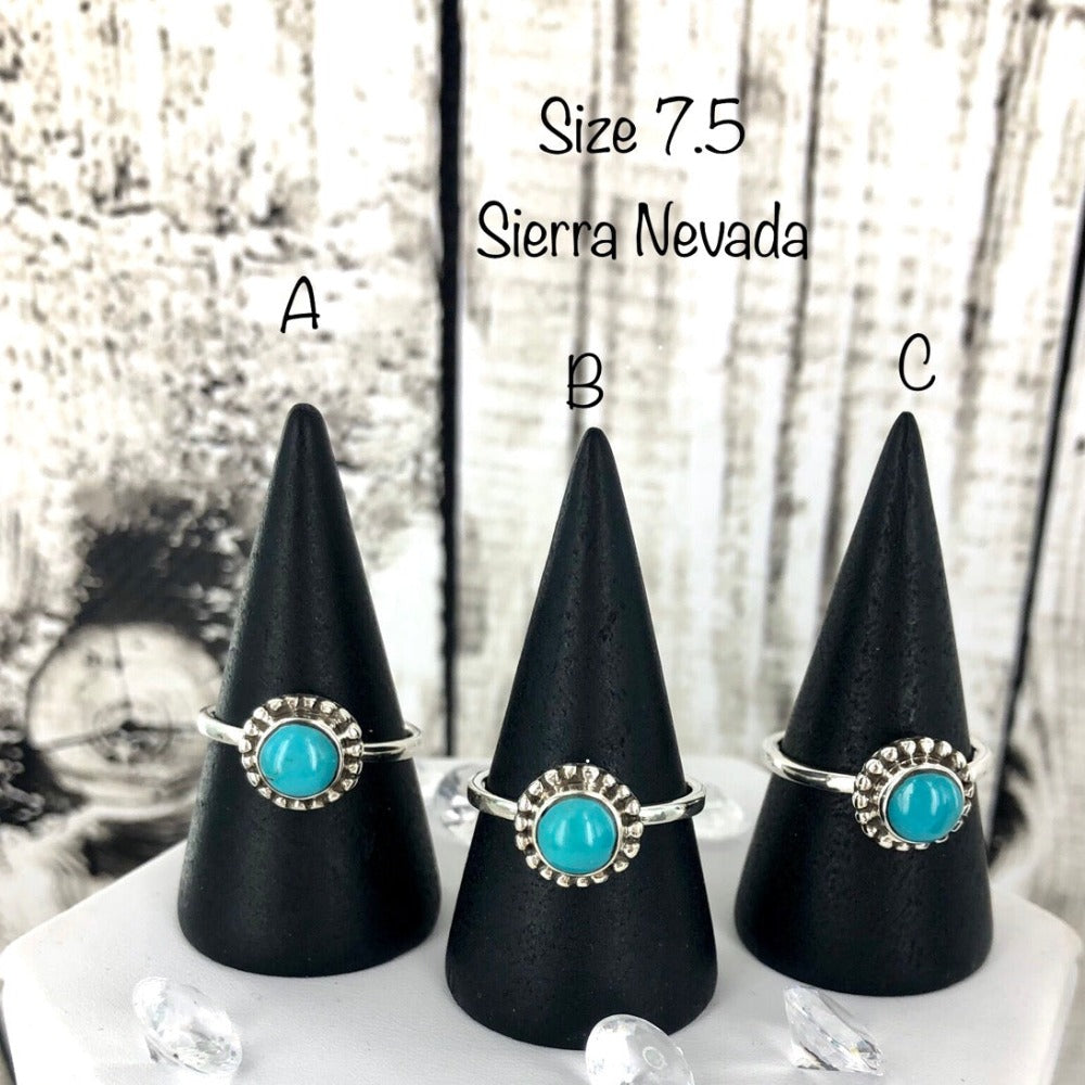Teal It To Me Softly (Sierra Nevada turquoise) Ring