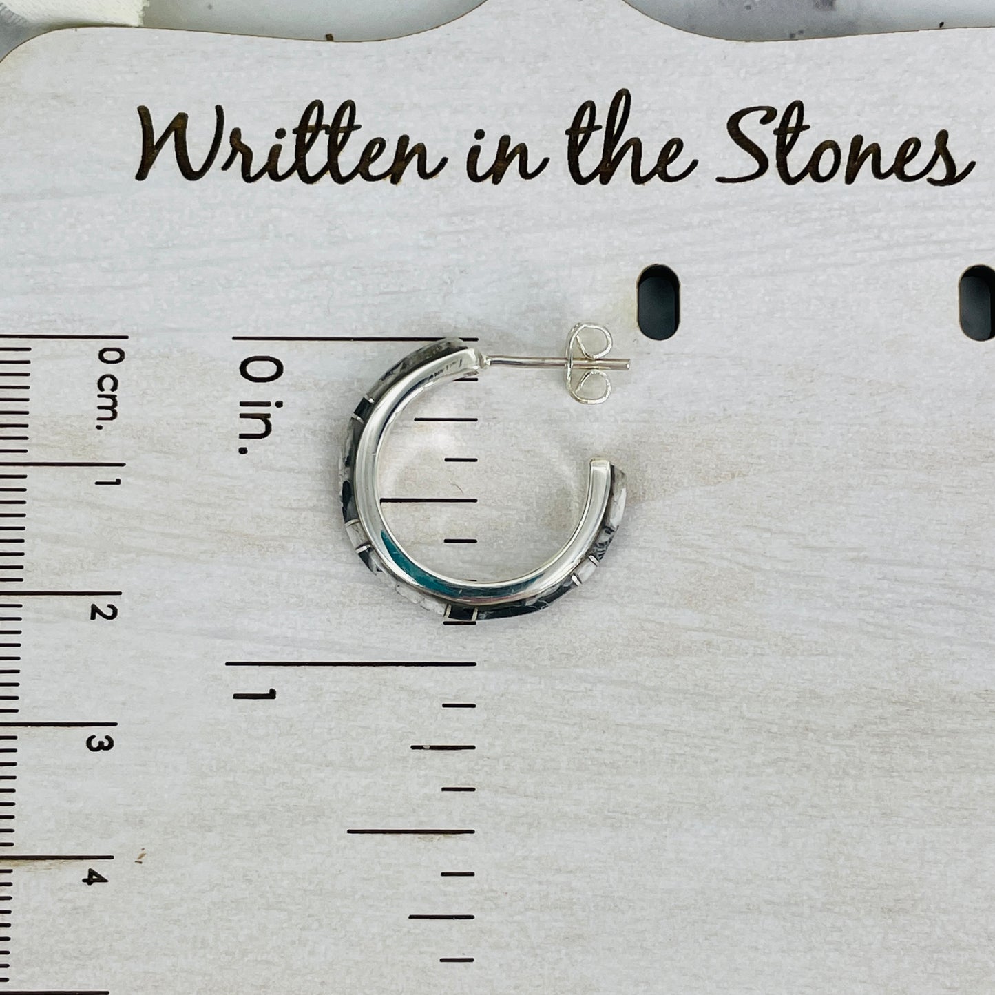 SMALL {White Buffalo} Hoops