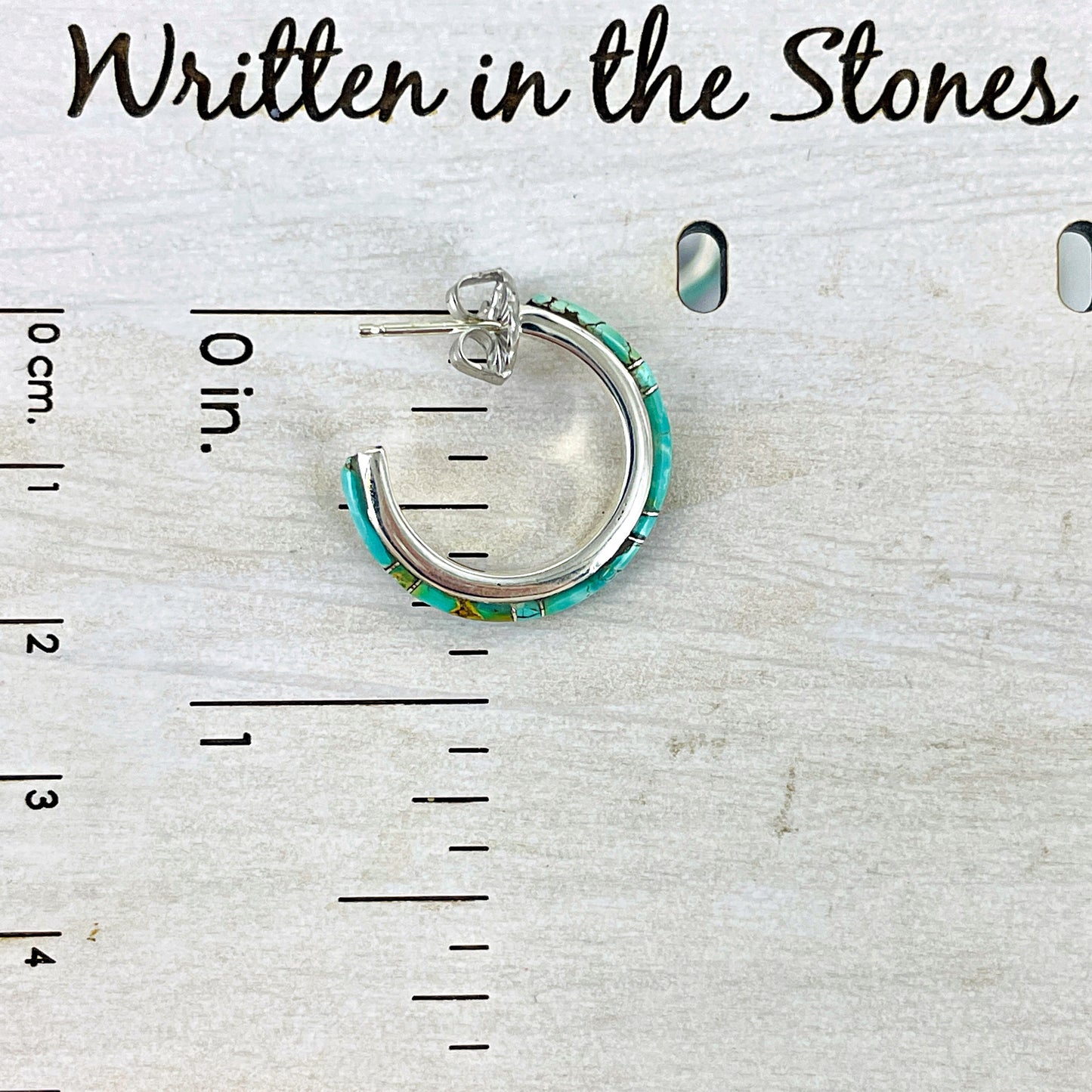 SMALL {Blue Moon turquoise} Hoops