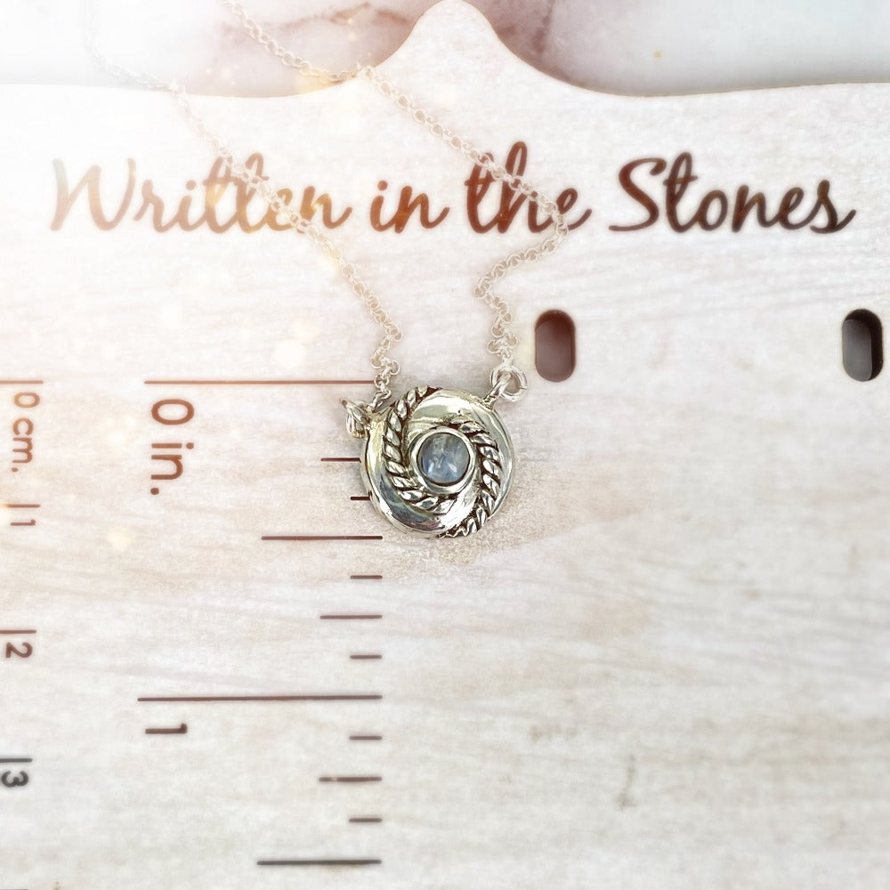 Twisted {Moonstone} necklace