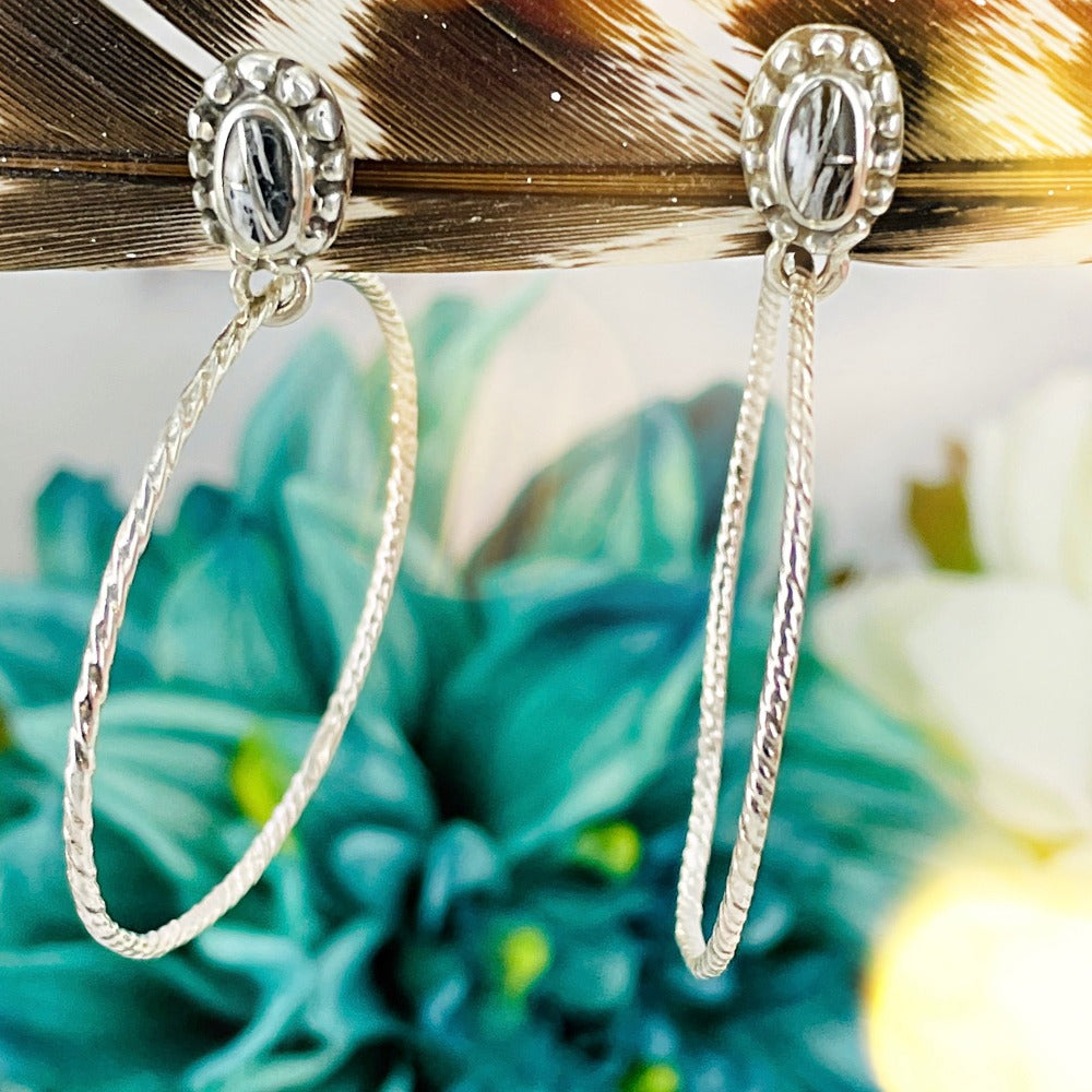 Girls Just Wanna Have Fun {White Buffalo} Stud & Hoops