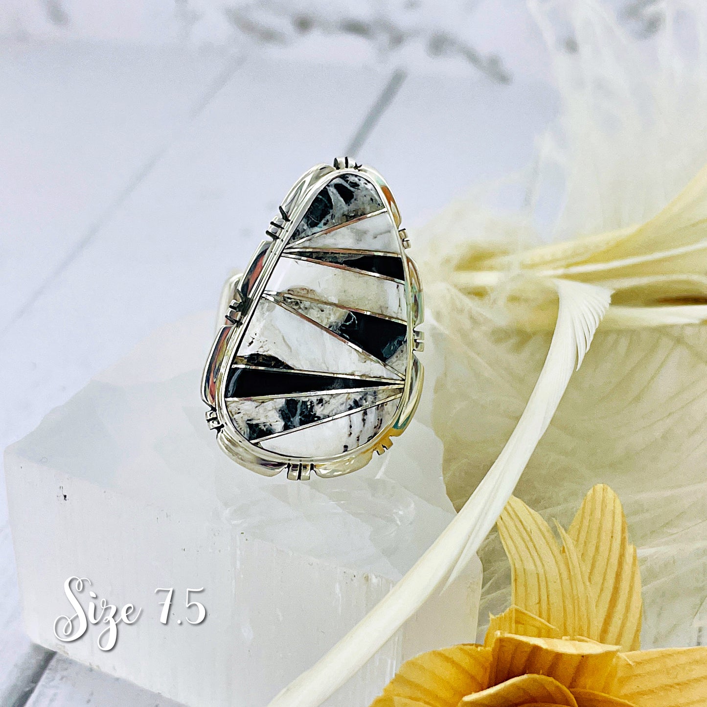 Ava {White Buffalo} Ring