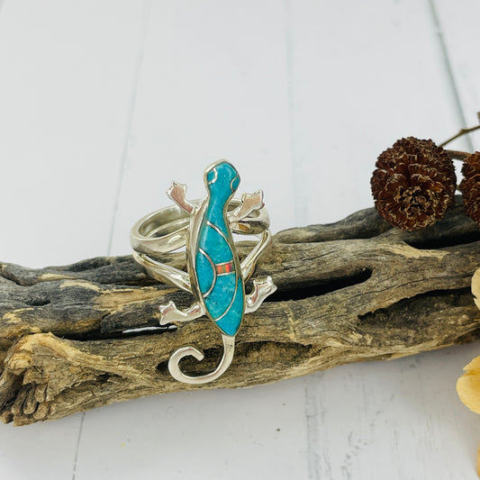 Gecko Turquoise Ring
