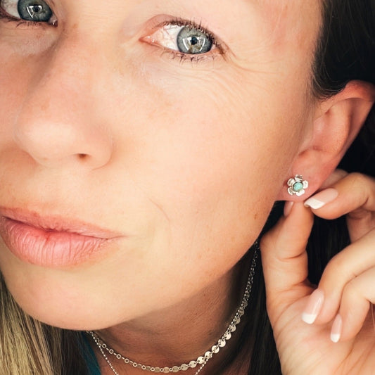 Blossom {small flower stud earrings}