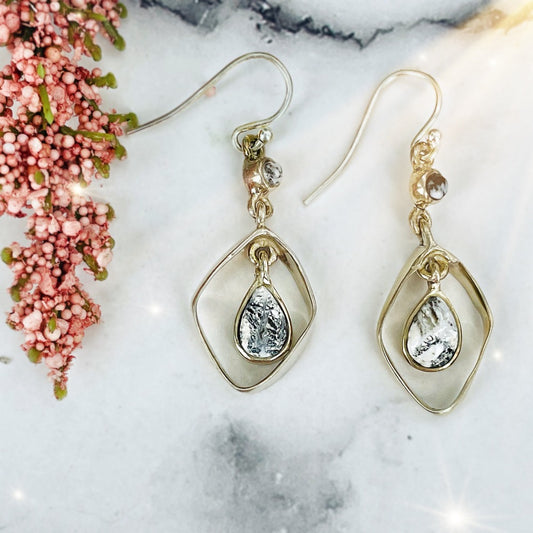 Bright Eyes: White Buffalo Earrings