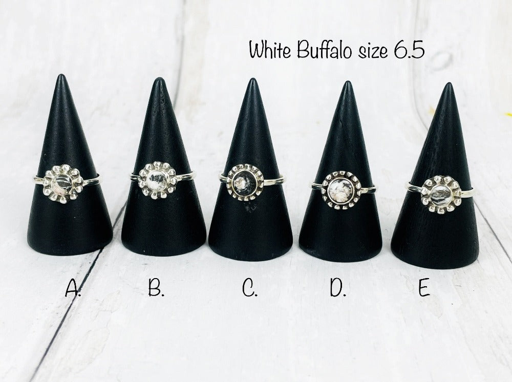 King of Shadows (White Buffalo) Ring