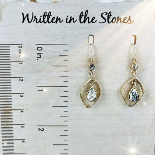 Bright Eyes: White Buffalo Earrings