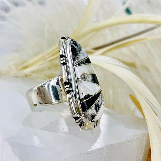 Ava {White Buffalo} Ring