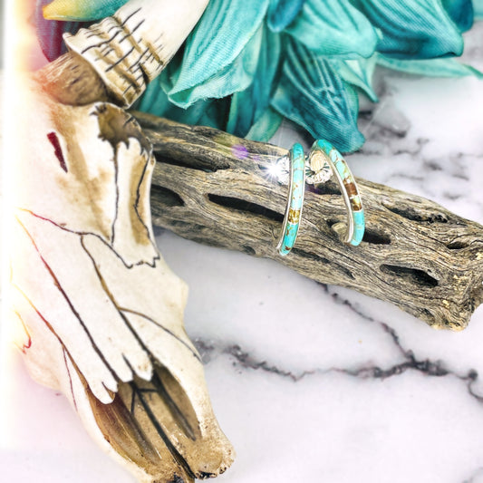 SMALL {Sierra Nevada turquoise} Hoops