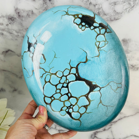 Turquoise Nugget Painting