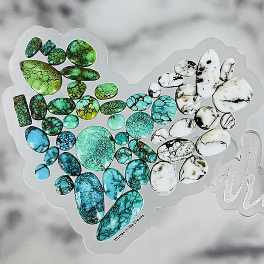 For the Love of Turquoise Sticker