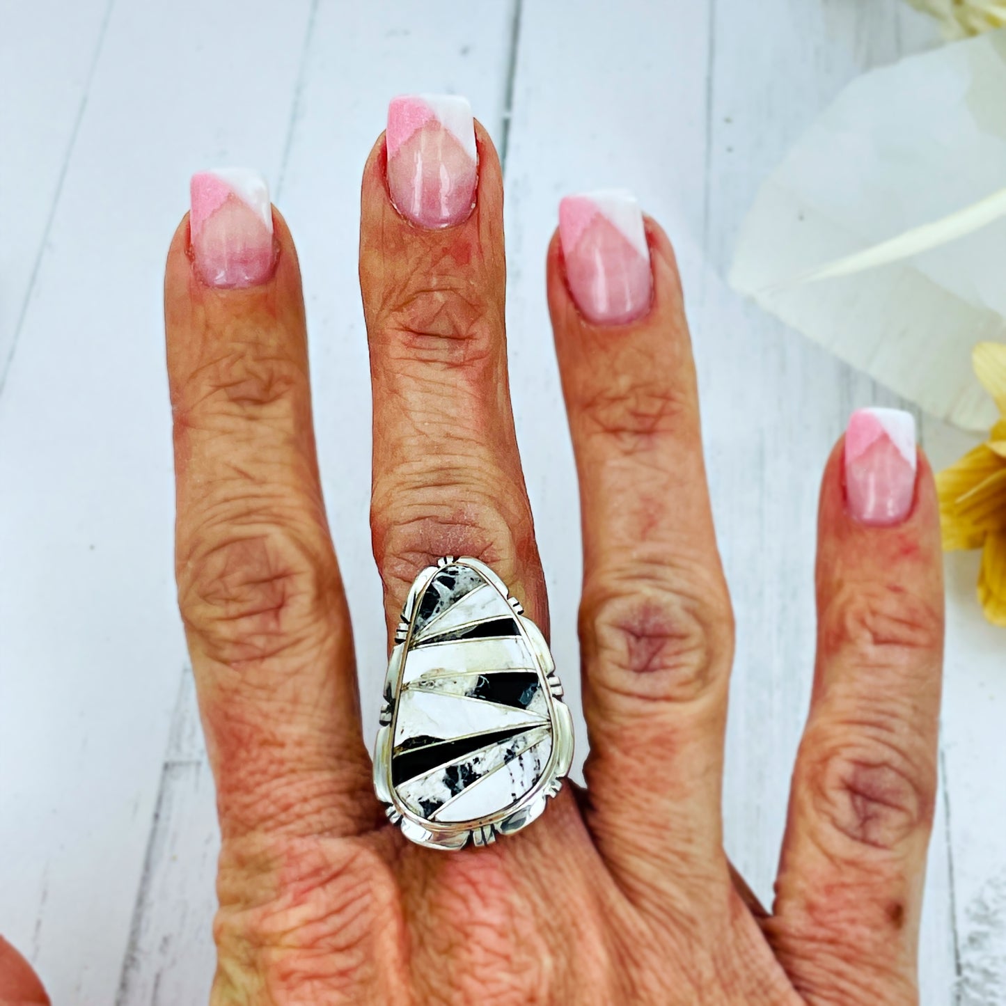 Ava {White Buffalo} Ring