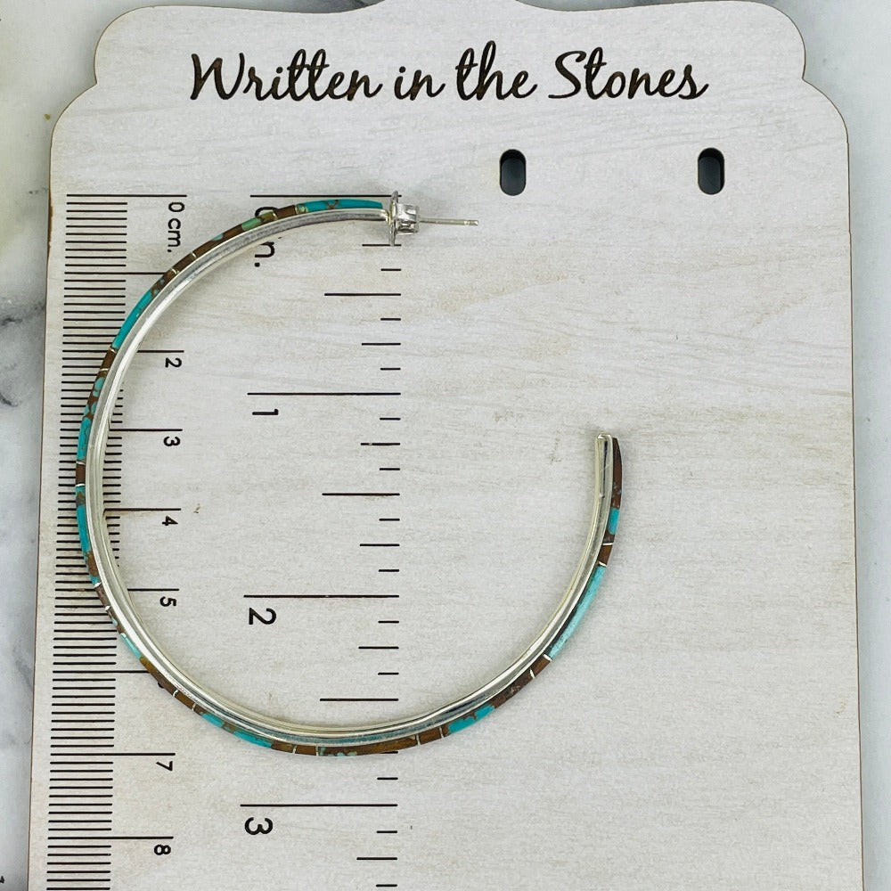 XLARGE {Sierra Nevada turquoise} Hoops
