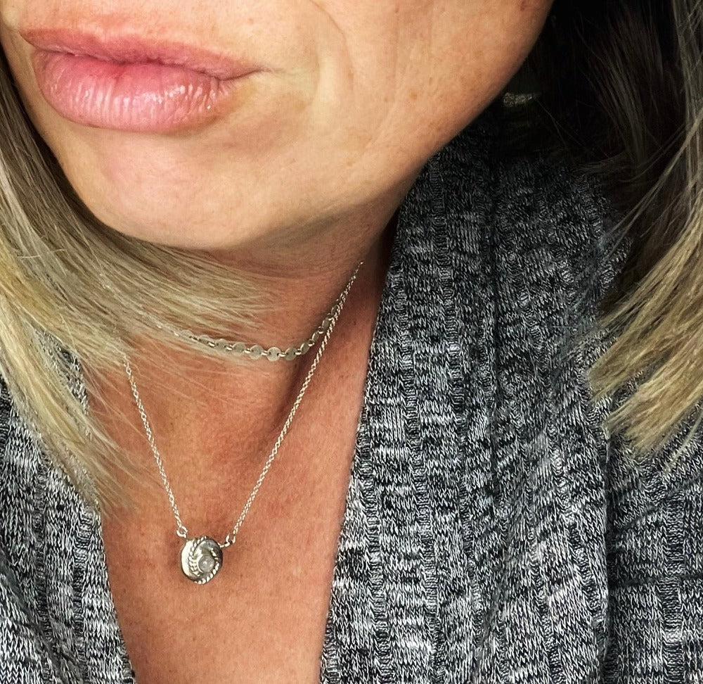 Twisted {Moonstone} necklace