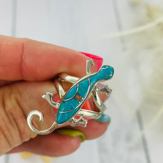 Gecko Turquoise Ring