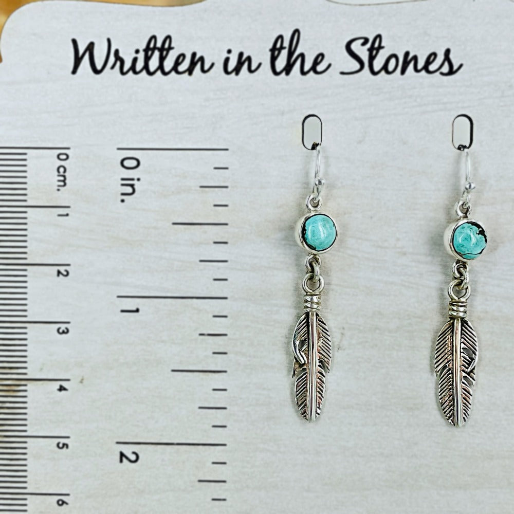 Feather {turquoise} Earrings