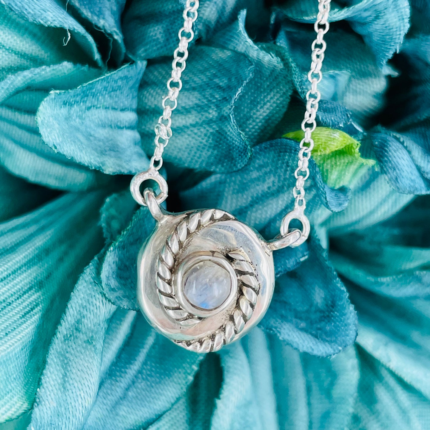 Twisted {Moonstone} necklace