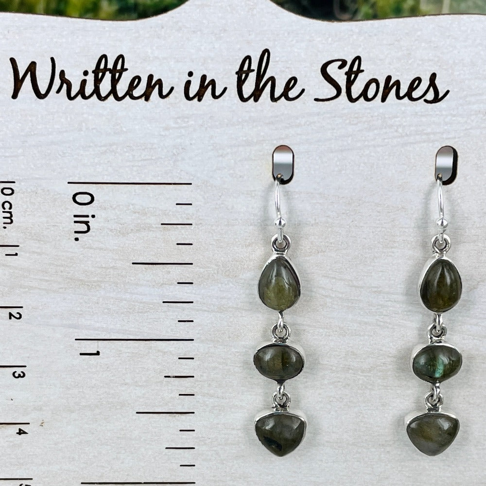 Grey Skies {Labradorite} earrings
