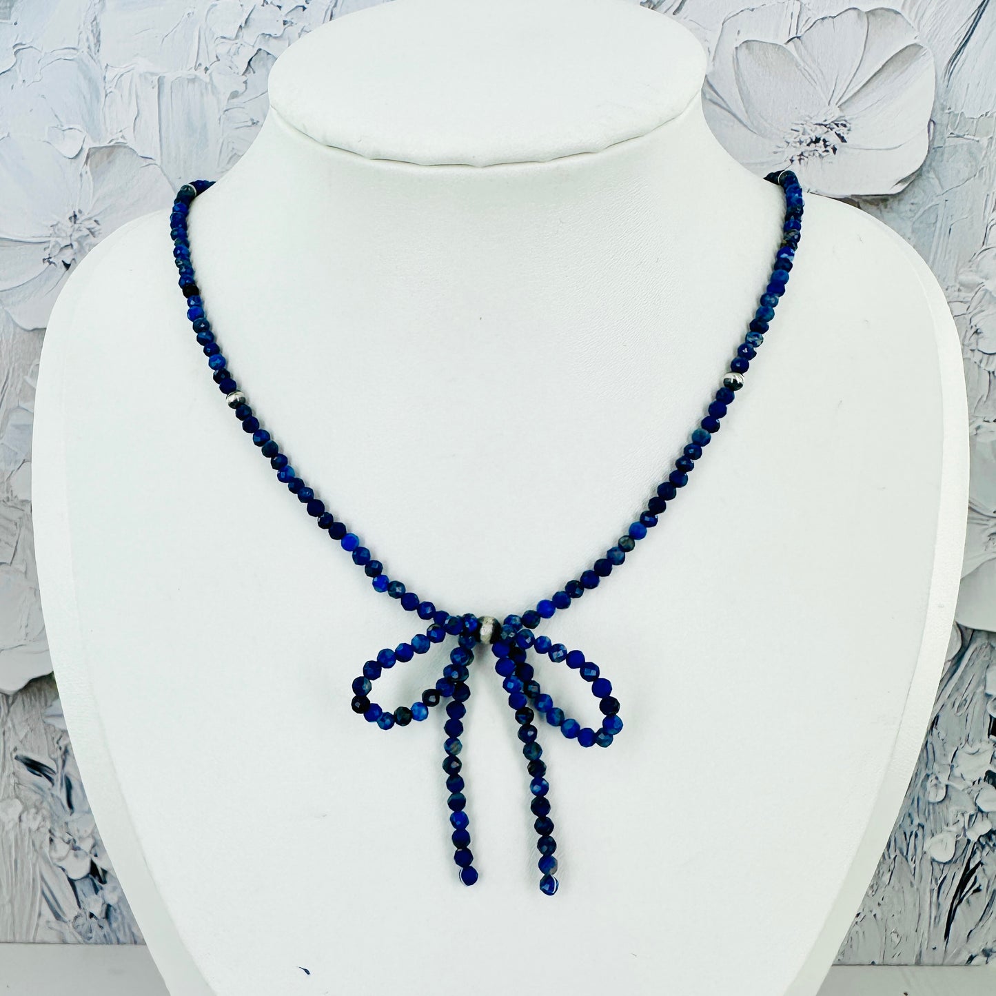 Lapis Lazuli Bow Necklace