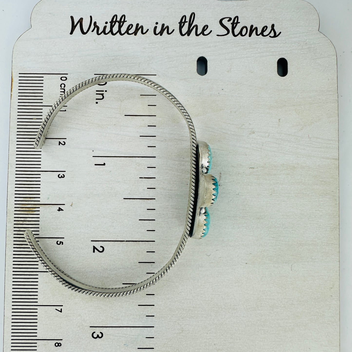 Desert Trio (White Water Turquoise) Cuff Bracelet