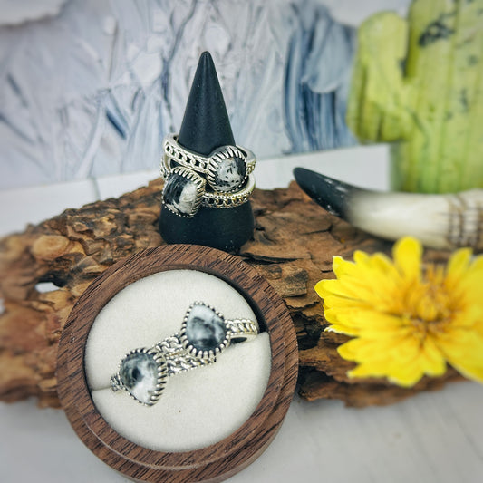 Storm Canyon {White Buffalo} Ring