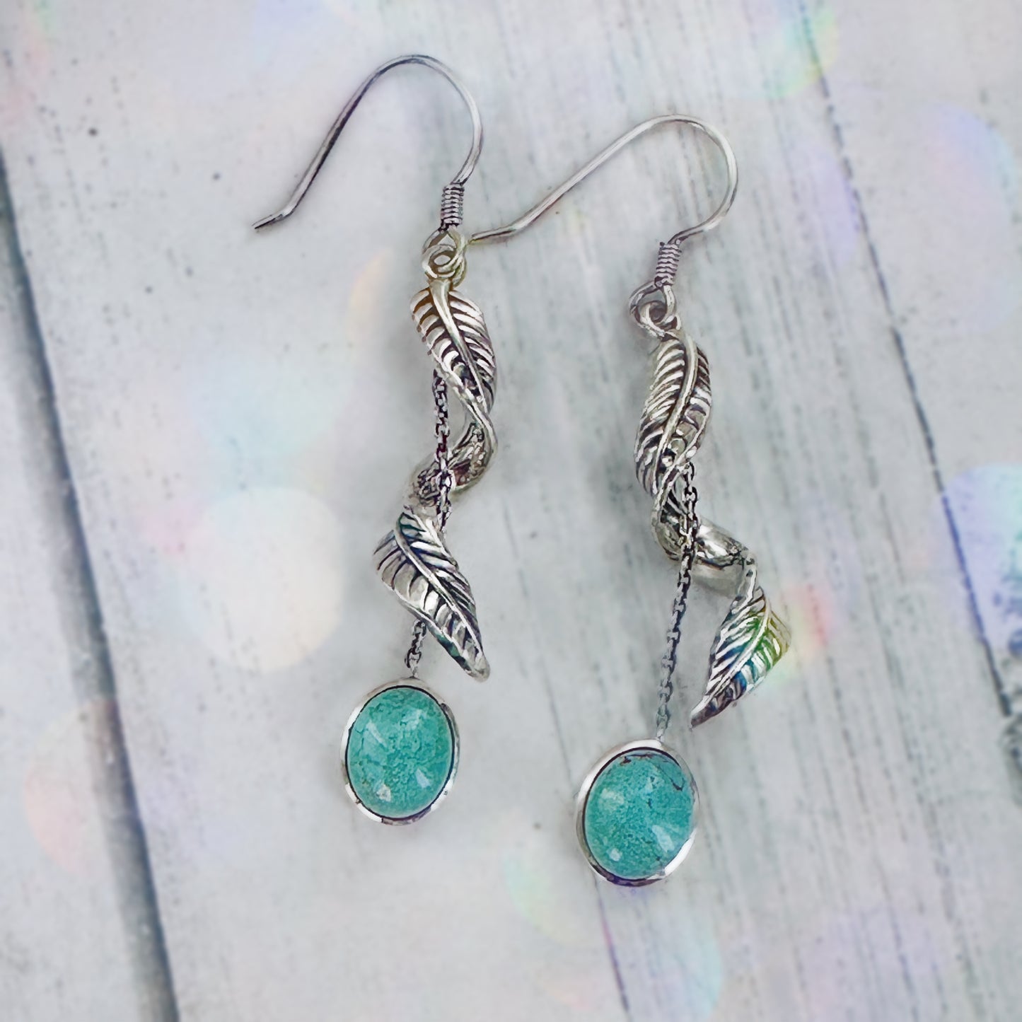 Twisted (Royston turquoise) Earrings