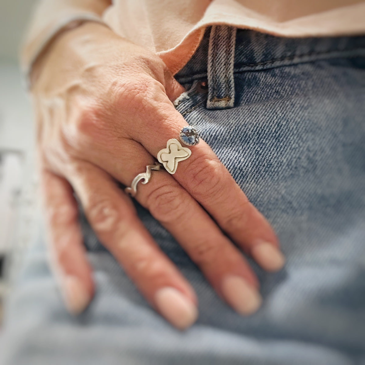 Wildflower and Wings {Adjustable} Rings