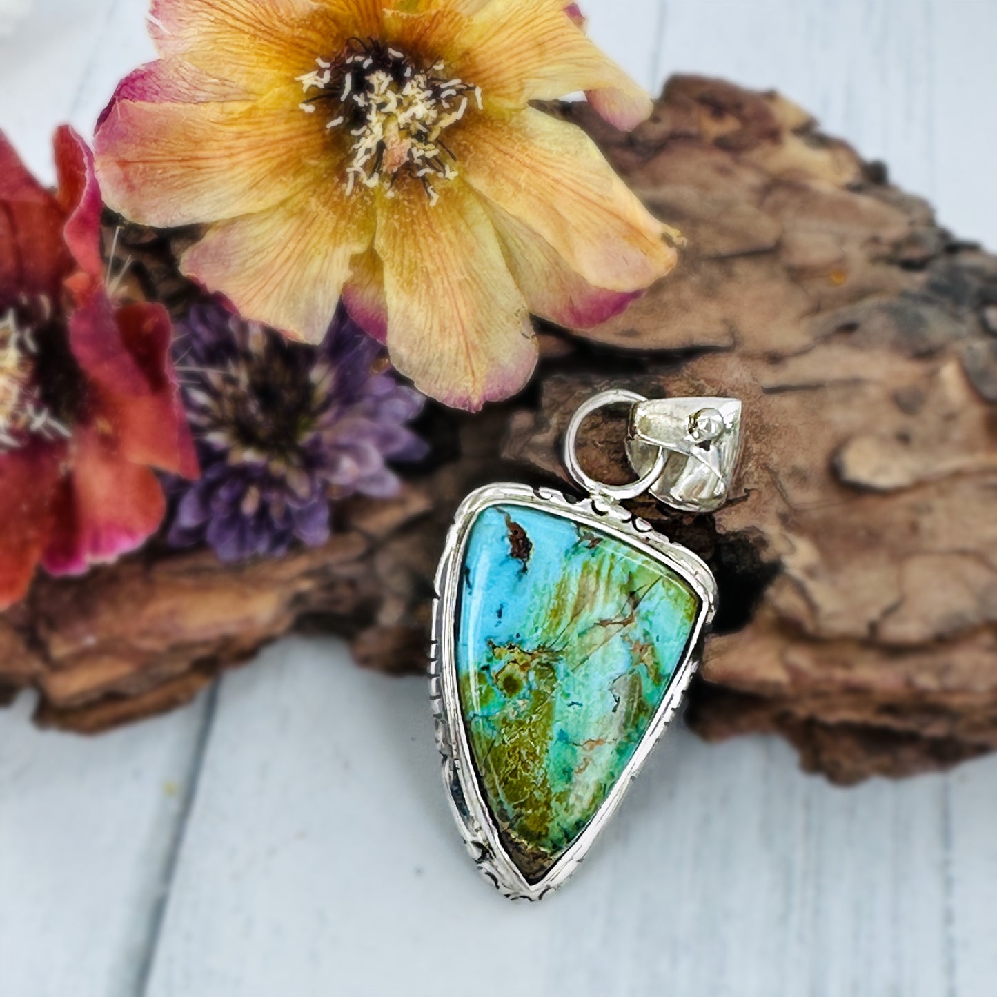Cosmos {Sierra Nevada turquoise} Pendant