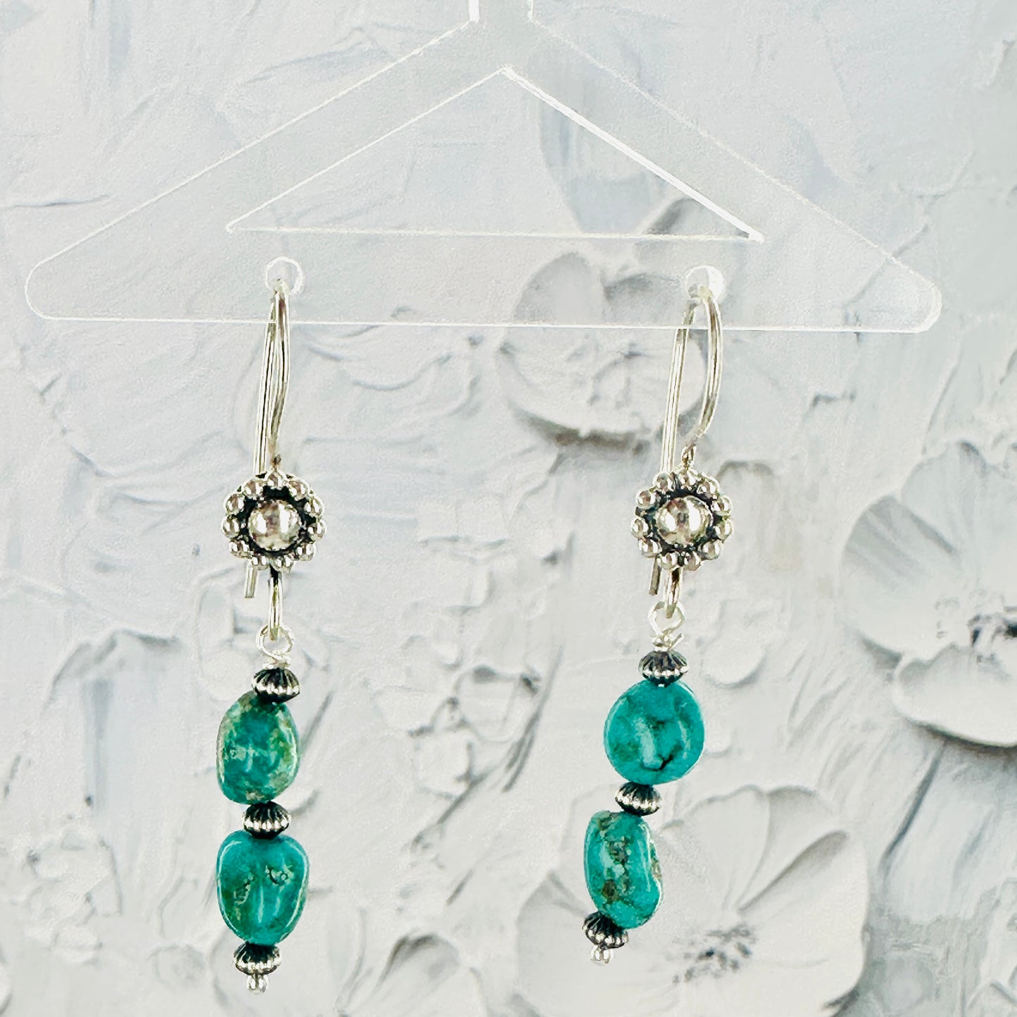 Silver Sage {Sierra Nevada turquoise} Dangle Earrings