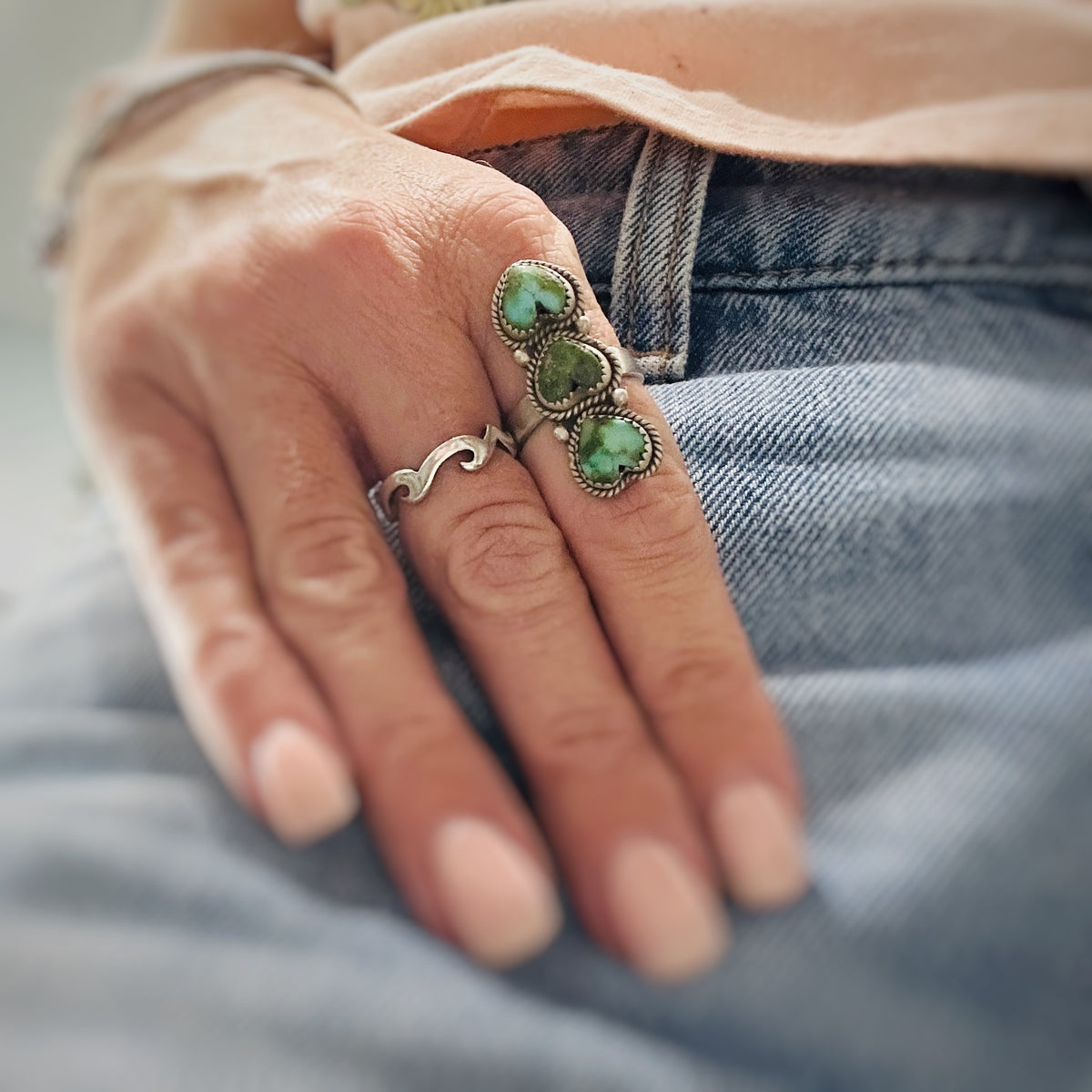 Triple Stone Rings