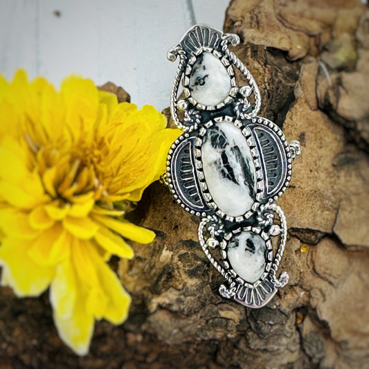 Thunderstone {White Buffalo} Ring