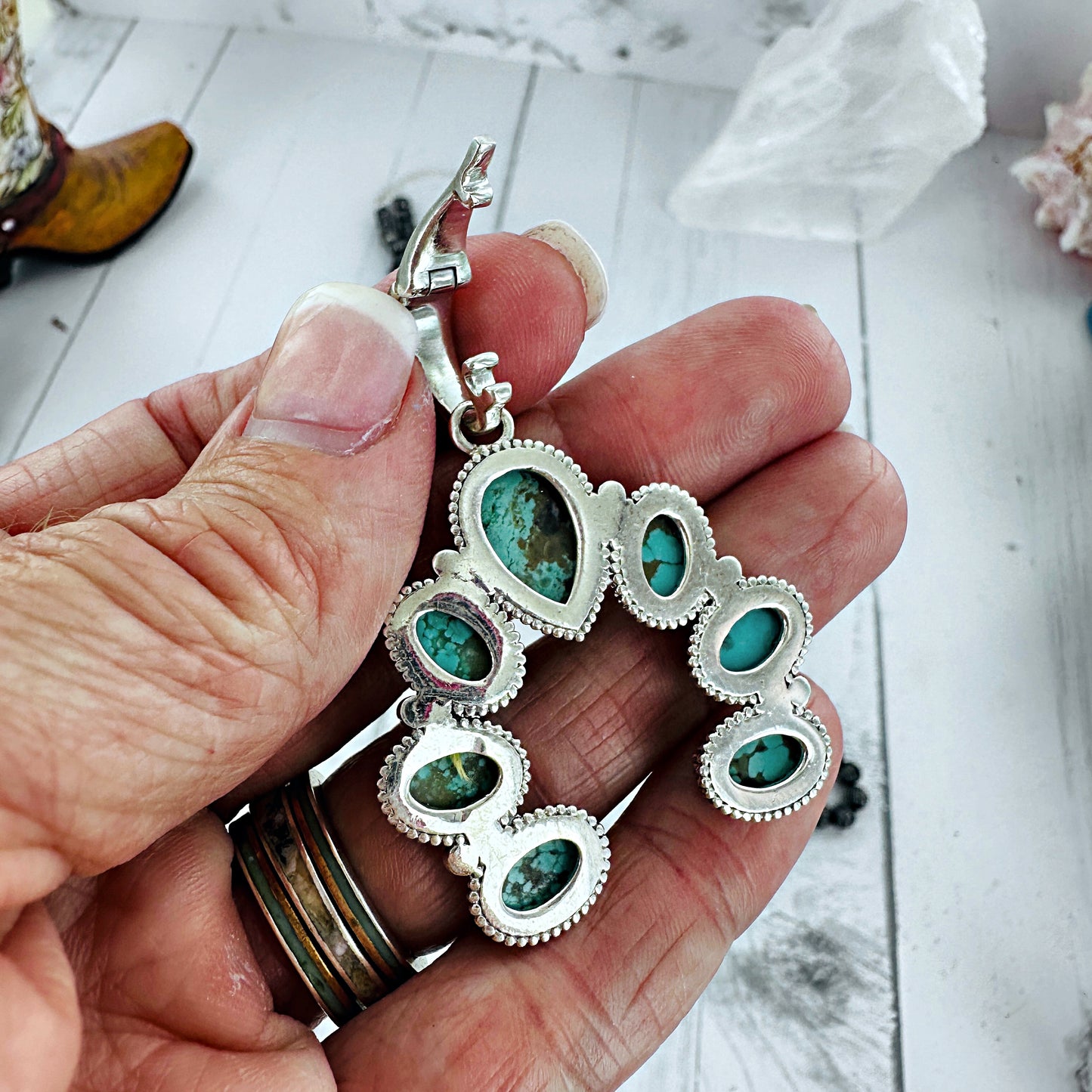 Bear Paw Naja Necklace {Sierra Nevada Turquoise}