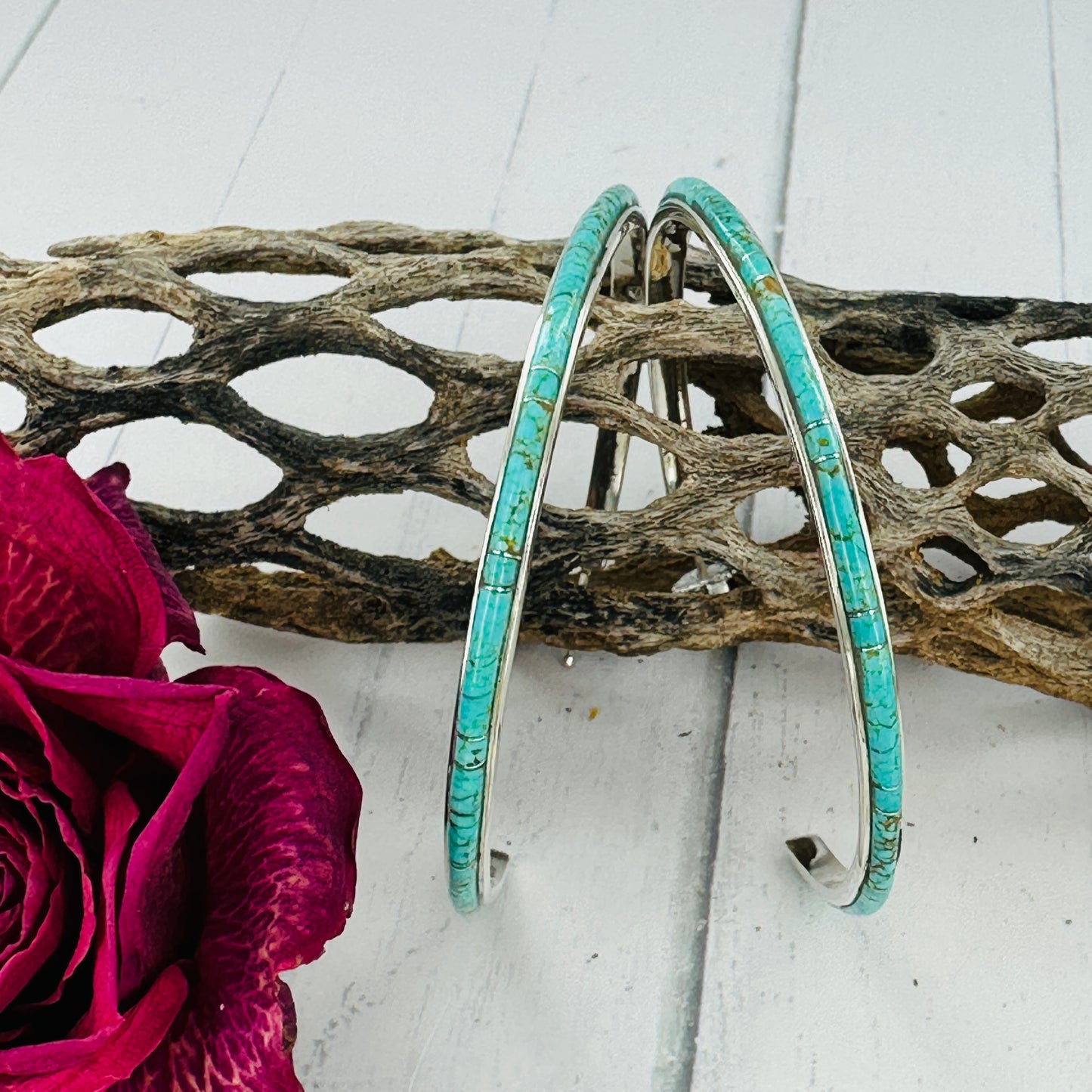 XLARGE {Sierra Nevada turquoise} Hoops