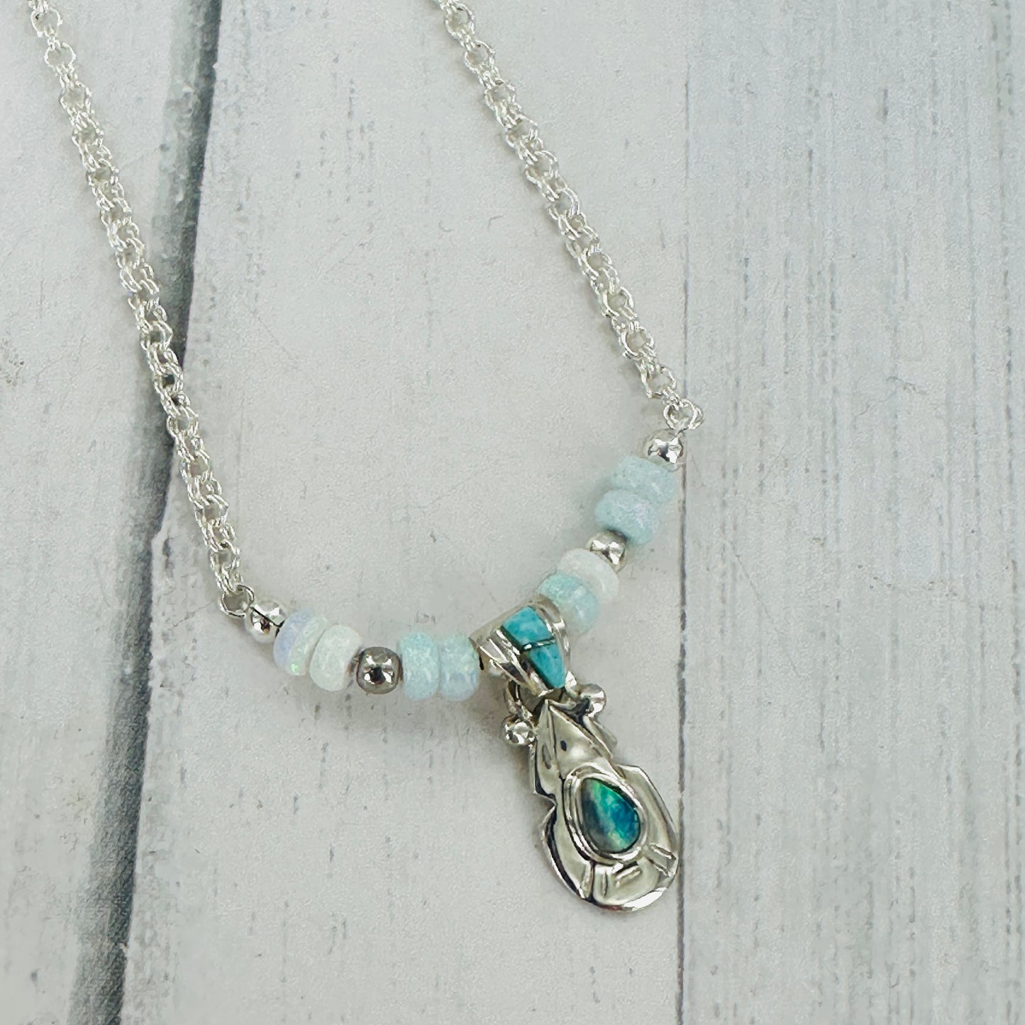 Siren’s Whisper {Opal & Turquoise} Necklace