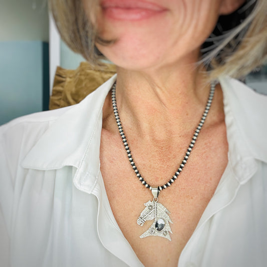 Giddy Up (White Buffalo) Pendant