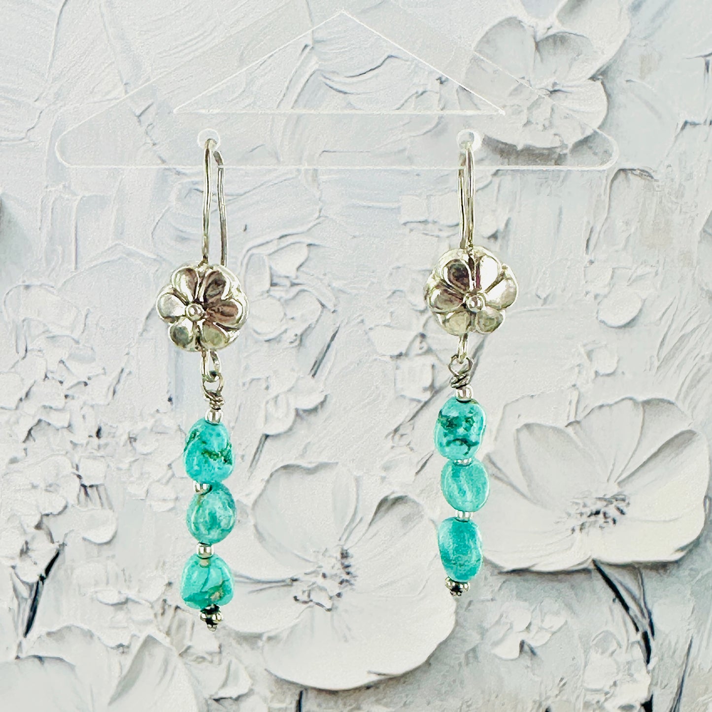 Saguaro Blossom {Blue Moon turquoise} Dangle Earrings