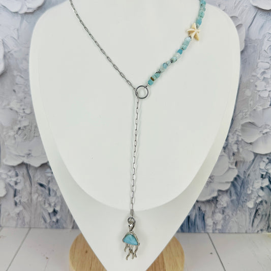 Caribbean Drift {Larimar} Necklace