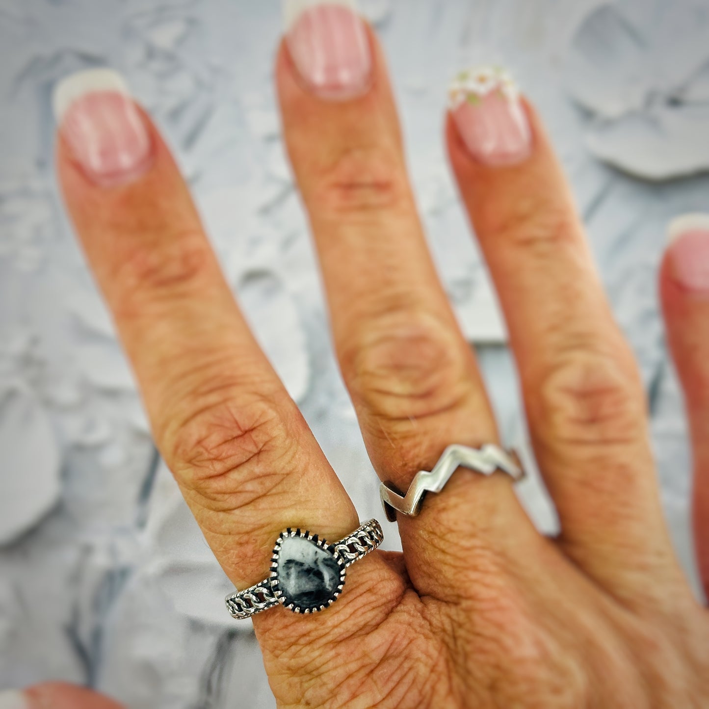 Storm Canyon {White Buffalo} Ring
