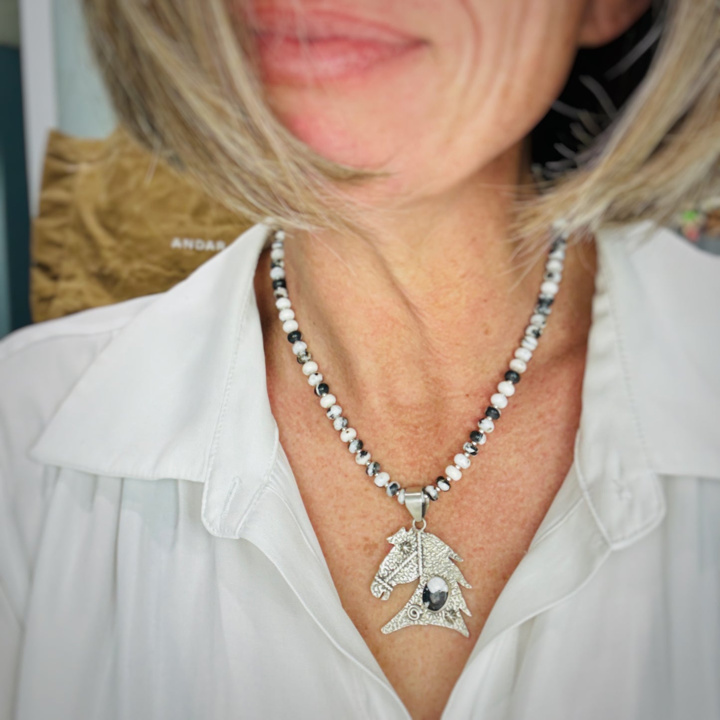 Giddy Up (White Buffalo) Pendant