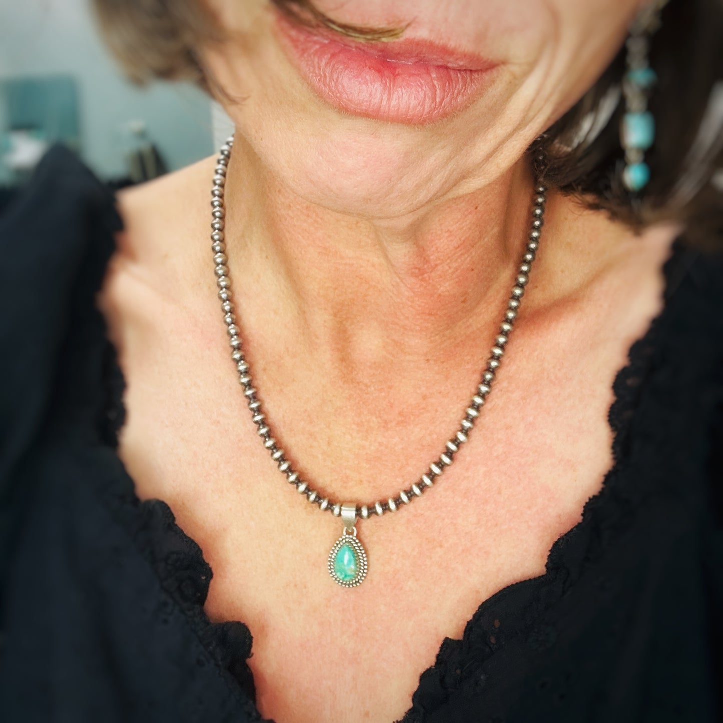 Silver Trail Pendants (turquoise)