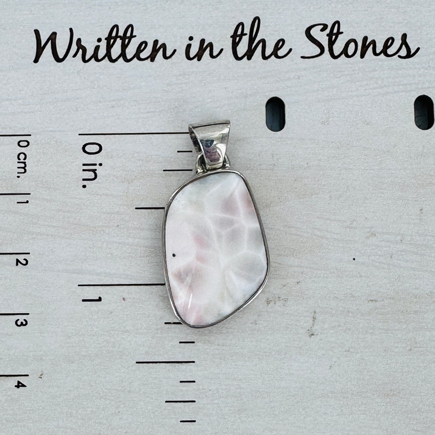 Natrolite {Pink Larimar} Pendant