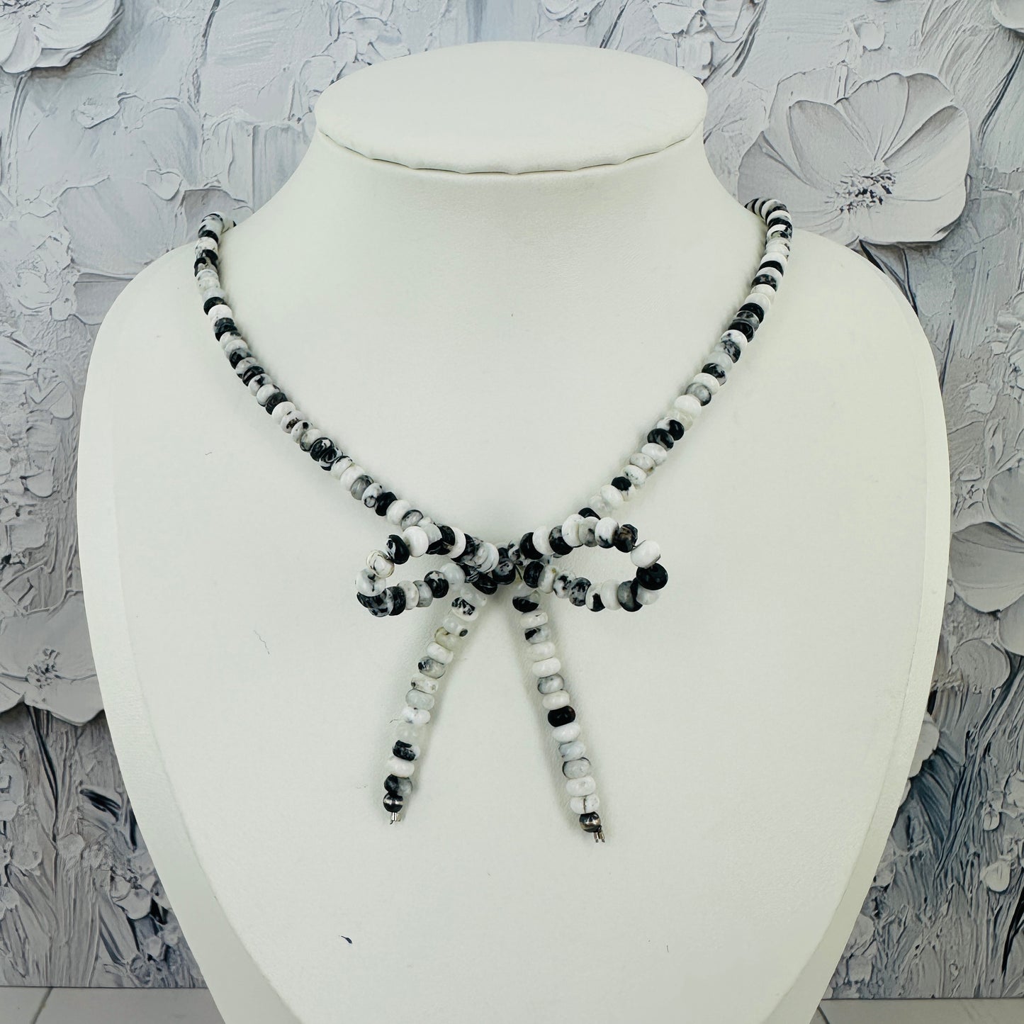 White Buffalo Bow Necklace