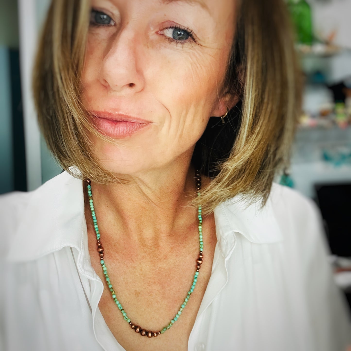Copper Necklaces With Turquoise