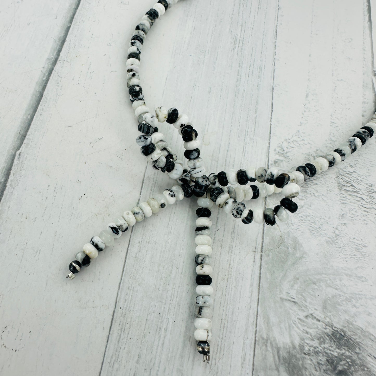White Buffalo Bow Necklace