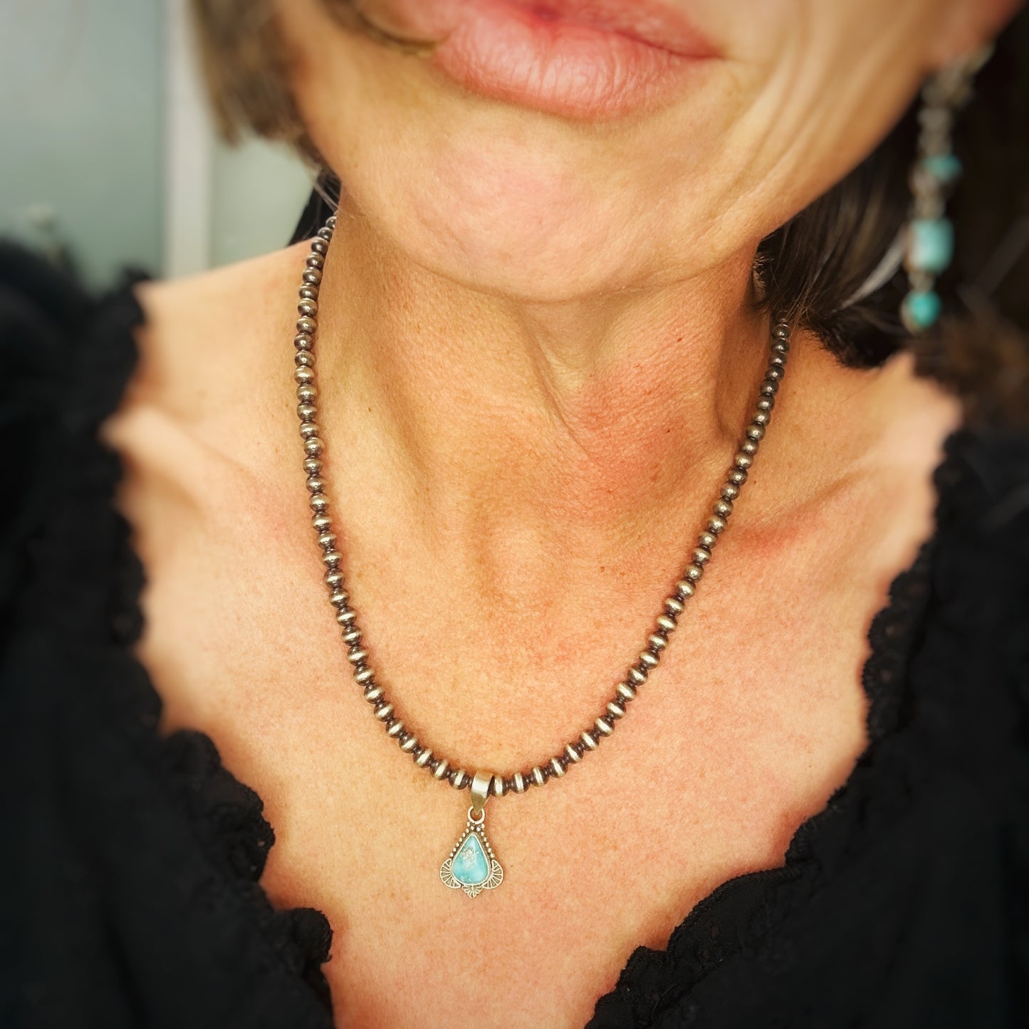 Silver Trail Pendants (turquoise)