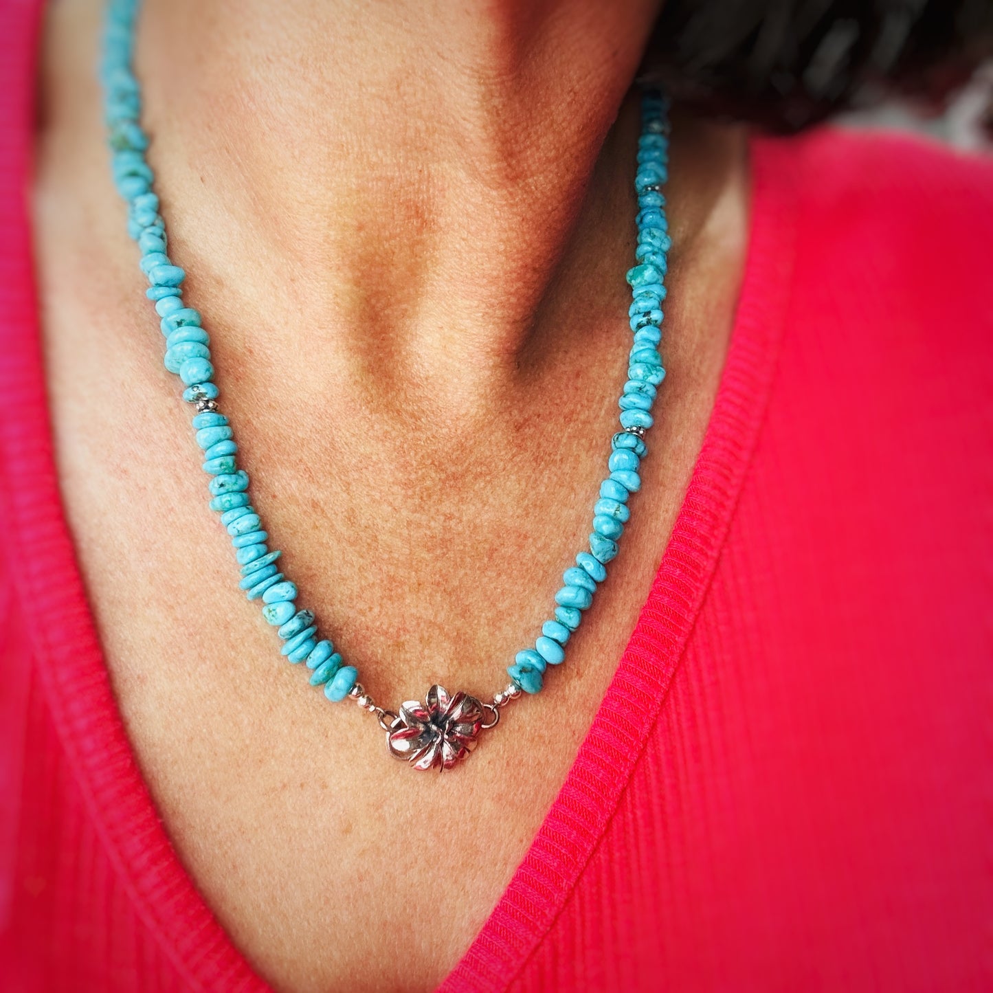 Turquoise Canyon {Sierra Nevada turquoise} Nugget Necklace Set