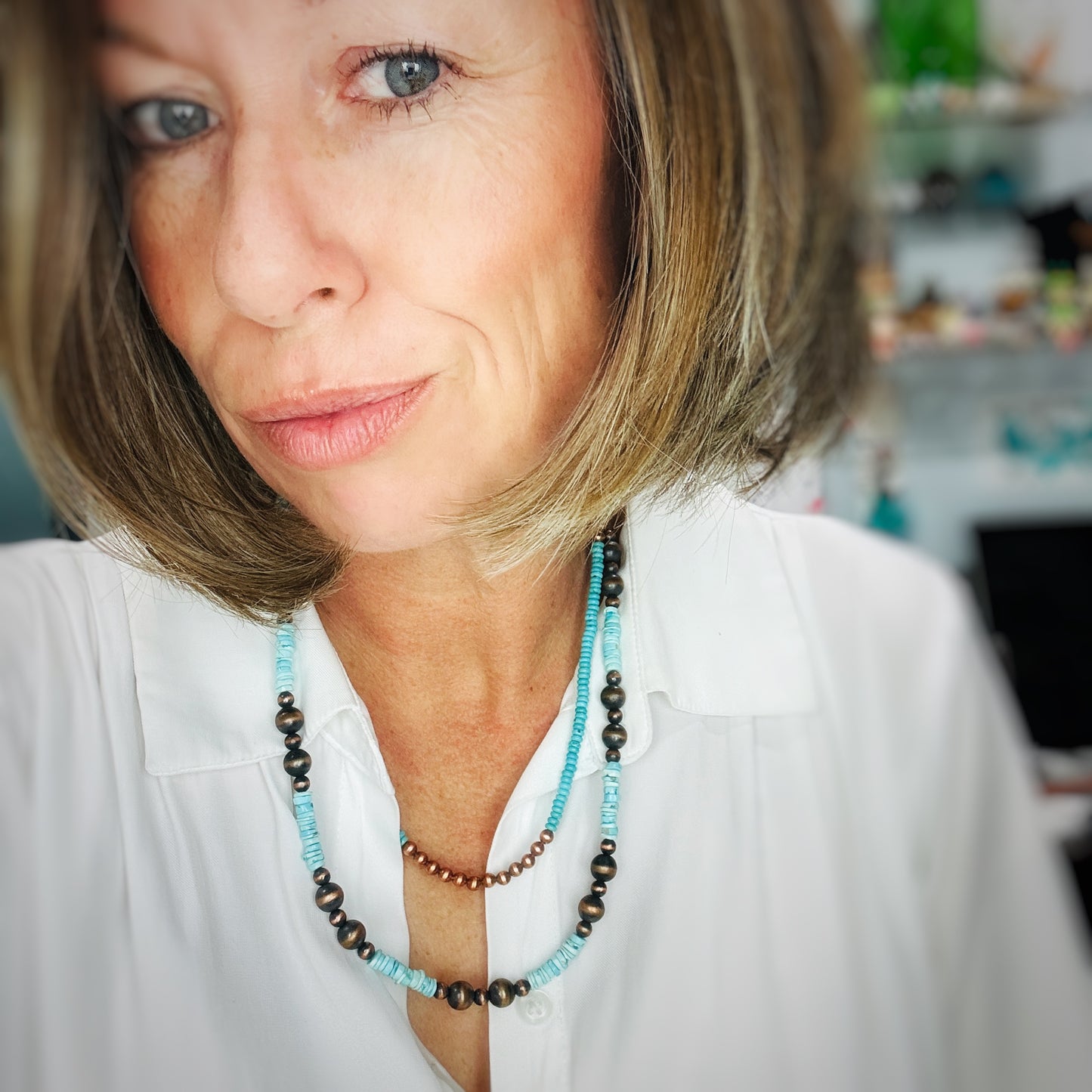 Copper Necklaces With Turquoise