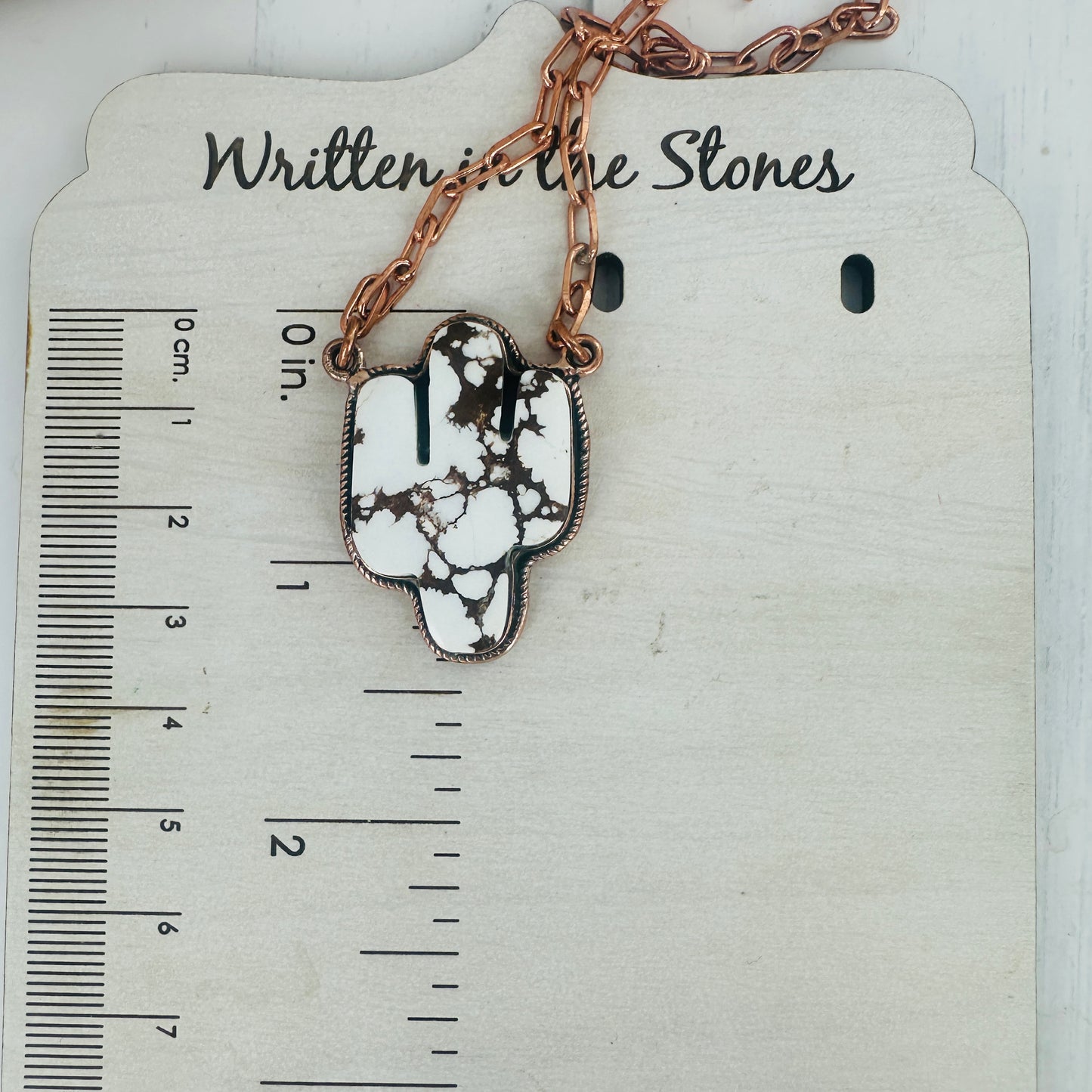 Copper Wild Horse Cactus Necklace